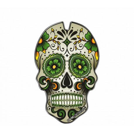 Onedesign Tankpad Universel Green Skull with domed zones