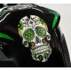 Onedesign Tankschutz Universel Green Skull with domed zones