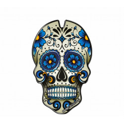 Onedesign Tankschutz Universel Blue Skull with domed zones