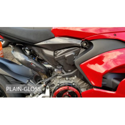 Carbon fiber Motor cam guards - Carbone2Race - DUCATI Panigale V2