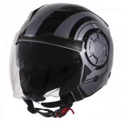 Motorcycle helmets Vito Jet Isola Grey / black Gloss