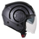 Casque Moto Jet Vito Isola Gris / noir Brillant