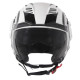 Casque Moto Jet Vito Isola Blanc / noir Brillant