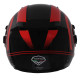 Motorradhelm Vito Jet Isola Rot / Schwarz Hochglanz