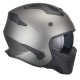 Motorcycle helmets Vito Jet Bruzano Matte titanium