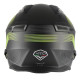 Casque Moto Jet Vito Bruzano Noir Mat / Jaune fluo