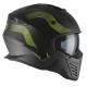 Motorradhelm Vito Jet Bruzano Mattschwarz / Neongelb