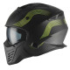 Casque Moto Jet Vito Bruzano Noir Mat / Jaune fluo