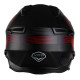 Casque Moto Jet Vito Bruzano Noir Mat / Rouge