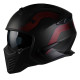 Motorcycle helmets Vito Jet Bruzano Matte black / Red