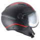 Motorcycle helmets Vito Jet Lavori Black / Red