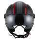 Motorcycle helmets Vito Jet Lavori Black / Red