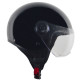 Casque Moto Jet Vito Loreto Noir Brillant