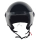 Casque Moto Jet Vito Loreto Noir Brillant