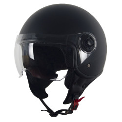 Motorradhelm Vito Jet Loreto Mattschwarz