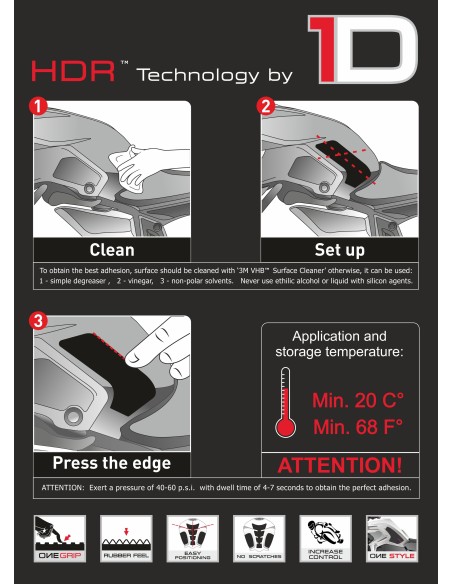 Protection réservoir Latéral Onedesign side KTM Black