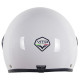 Casque Moto Jet Vito Loreto Blanc Brillant