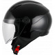 Casque Moto Jet Vito Uno Noir Brillant