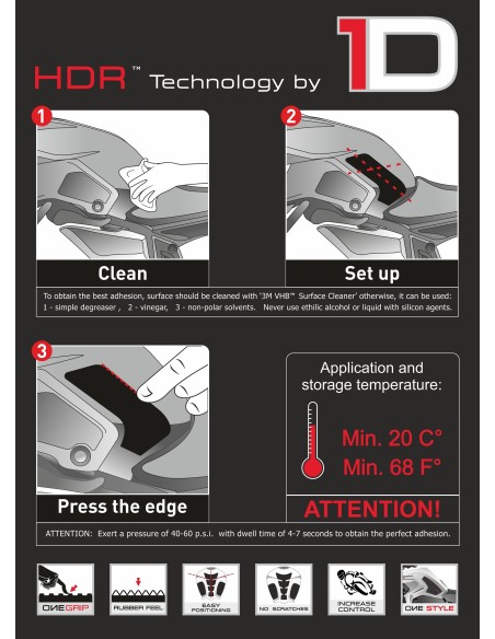 Protection réservoir Latéral Onedesign side MV Agusta Brutale Black