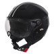 Motorradhelm Vito Jet Moda Schwarz Hochglanz