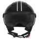 Casque Moto Jet Vito Moda Noir Brillant