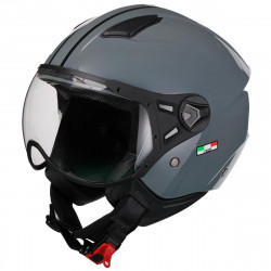 Motorradhelm Vito Jet Moda Grau Nardo