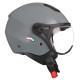 Casque Moto Jet Vito Moda Gris Nardo