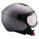 Motorradhelm Vito Jet Moda Mattgrau