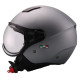 Motorradhelm Vito Jet Moda Mattgrau