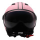 Casque Moto Jet Vito Moda Rose Mat