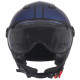 Casque Moto Jet Vito Moda Bleu Mat