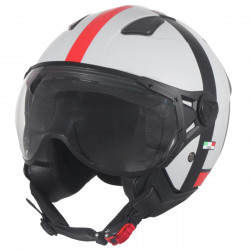 Motorcycle helmets Vito Jet Moda White / Black / Red