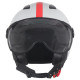 Motorcycle helmets Vito Jet Moda White / Black / Red