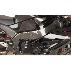 Carbon fiber Frame protectors - Carbone2Race - Kawasaki ZX-10R 2011-15