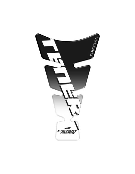 Protection réservoir Onedesign Universel Spirit shape logo Tenere black on transparent