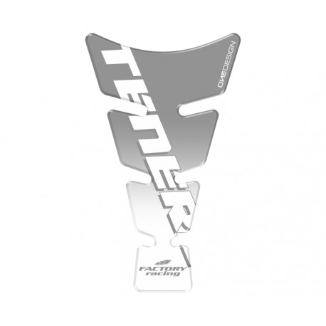 Protection réservoir Onedesign Universel Spirit shape logo Tenere silver on transparent
