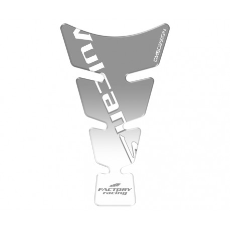 Protection réservoir Onedesign Universel Spirit shape logo Vulcan S silver on transparent