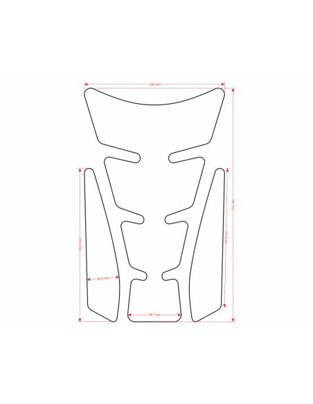 Onedesign Tankschutz Universel Spirit shape logo Honda grey