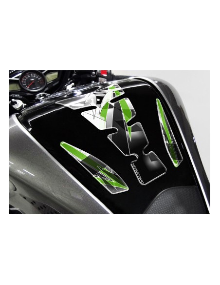 Onedesign Tankpad Universel Spirit shape logo Kawasaki Grey