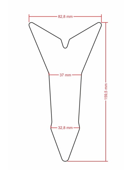 Protection réservoir Onedesign MT-07 83 x 159,5 mm