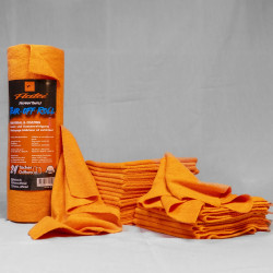 Flatee Tear-Off Roll 24 Mikrofasertücher auf der Rolle 40x40cm – 240gr/m2 – orange