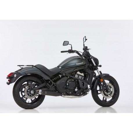 Komplettanlage Falcon Double Groove schwarz für Kawasaki Vulcan's 17/+