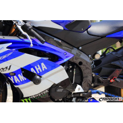 Carbon fiber Frame protectors - Carbone2Race - YAMAHA R6 / 2006-07