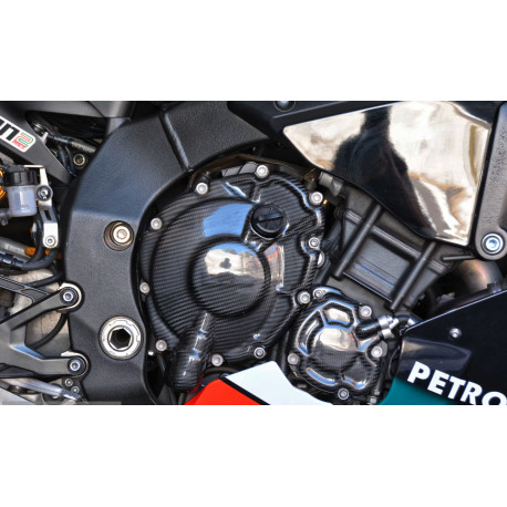 Protections des boîtiers moteur ( 3 pièces ) en fibre de Carbone - Carbone2Race - YAMAHA R1 / 2015-24