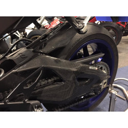 Carbon fiber Swingarm guards - Carbone2Race - YAMAHA R1 / 2015-24