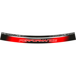 Filet de jante Onedesign - Logo PERFORMANCE rouge fluorescent