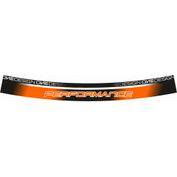 Filet de jante Onedesign - Logo PERFORMANCE orange fluorescent