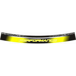 Filet de jante Onedesign - Logo PERFORMANCE jaune fluorescent