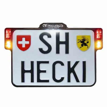 Heinz Bikes ALL-INN 2.0 License plate holder with license plate lightening, turn signals, brake & rear lights