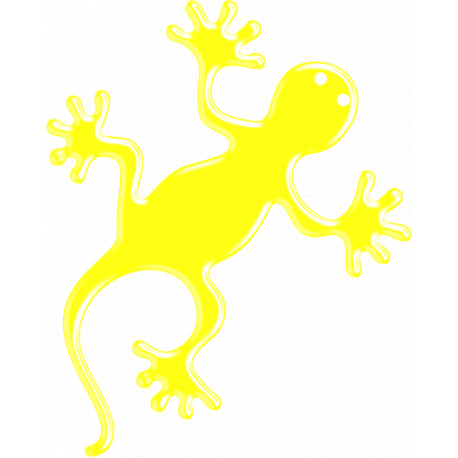 3D Resin Stickers Onedesign - Fluorescent yellow Gecko